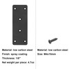MOUNTAIN_ARK 10 Pack 5" x 1-7/8" Black Flat Mending Plate,