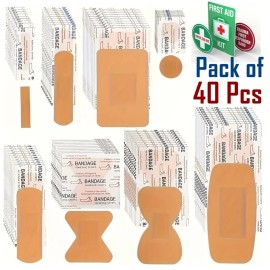 Unbranded Lot of 40 Bandages for First Aid Emergency Survival Kits Refill Butterfly Strip