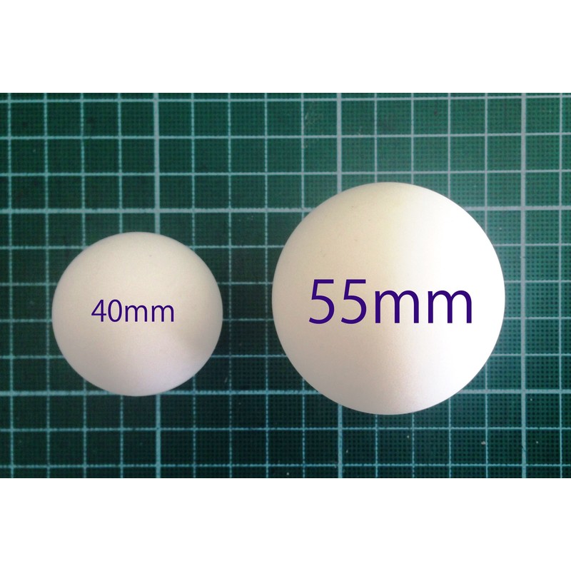 Touhou Kosan 55-60347 Ping Pong Balls, 2 Pieces, White