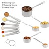 SPUVGVC Measuring Cups and Spoons Set, 18/10 Stainless Steel Measuring