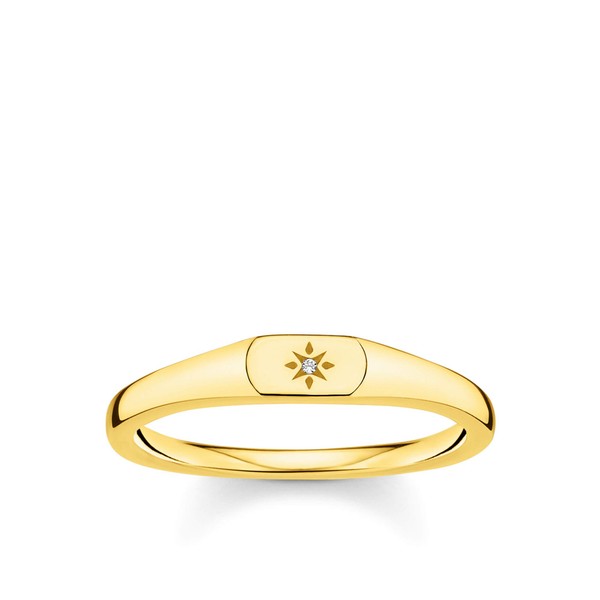 THOMAS SABO ring star gold plated silver TR2314-414-14-56