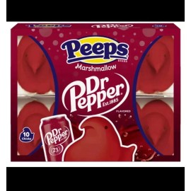Peeps 4 Pack- Peeps Marshmallow Chicks  2-Sour 🍉Watermelon 2- Dr. Pepper *