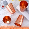 Nuogo 12 Pieces Aluminum Drink Cup, Copper Water Tumblers,14 oz