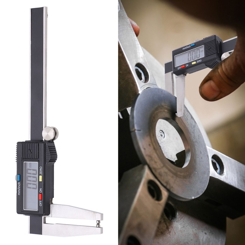 Digital Brake Disc Caliper Electronic Display Vernier Pointed Ruler Measuring