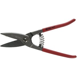 Connex COXT240250 Berlin Tin Snips for Straight Cuts, Silver/Red, 250 mm
