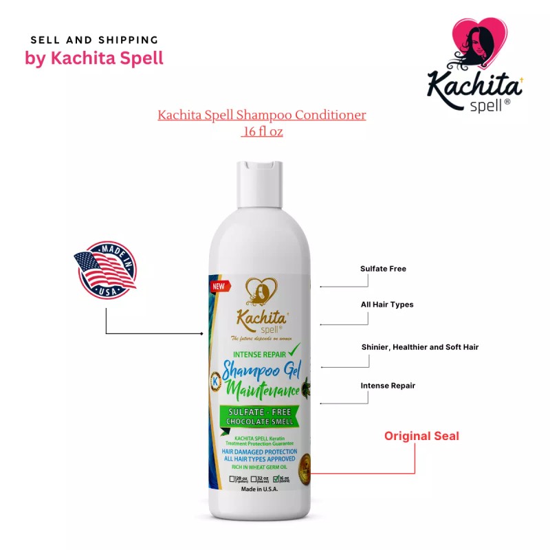 Kachita Spell Shampoo Conditioner Sulfate Free, No Salt, No Paraben