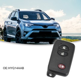 ACROPIX Car Key Fob Shell 3 Button Keyless Entry Remote Control Key Case Fit for Toyota 4Runner - Pack of 1 Black
