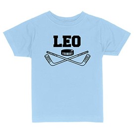 Hockey Leo Toddler Kids T-Shirt 3T Light Blue