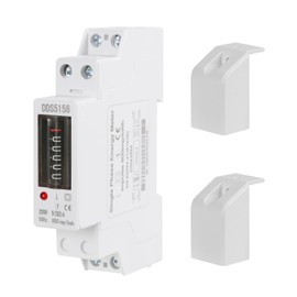 Jadeshay Electricity Meter, DIN Rail, AC Meter, 1 Phase KWh Meter, 5 (32) A Watt Meter, Energy Meter, Power Consumption Meter, 220 V