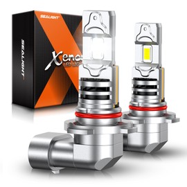 SEALIGHT H10 LED Fog Light Bulbs, 18000LM 9140 9145 Fog Lamp, 6500K Cool White Light with Cooling Fan, Pack of 2