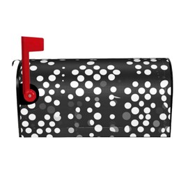 YYHWHJDE letterbox Cover Waterproof Oxford Cloth Accommodates Standard Size or Large Size mailboxes White dot Picture 21x18 in