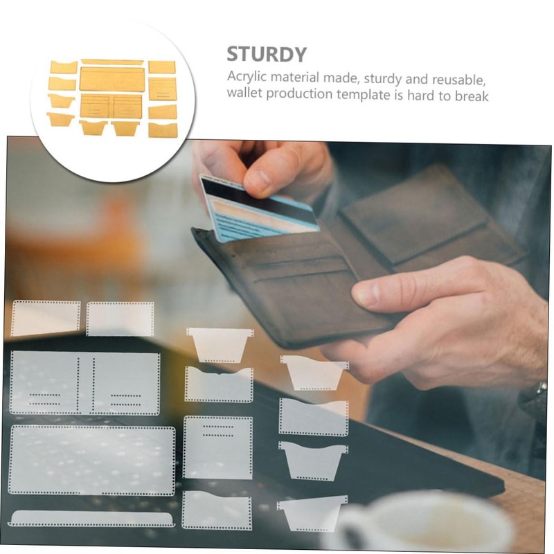 Operitacx Wallet Making Templates Leather Wallet Template Set Quilting Templates