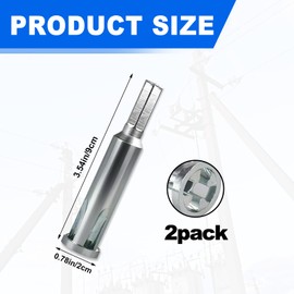 Xanadued 2 Pack Wire Twisting Tool, Electric Wire Twister, Hex Twisting, Wire Nut Twister for Drill, Electrician Tools Wire Nut Twister Hand, Wire Twister Tool for Impact Drill