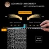 BESy 12 Inch Rain Shower Head, 12" Square Rainfall &