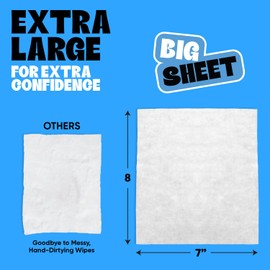 Bulk XL Flushable Wipes, 18 Packs of Wipes Flushable Pack contain 60 Pipes Each, Perfect Wet Wipe Flushable for Everyday Hygiene and Travel, Ultimate Flushable Wipes for Adults, Women and Men