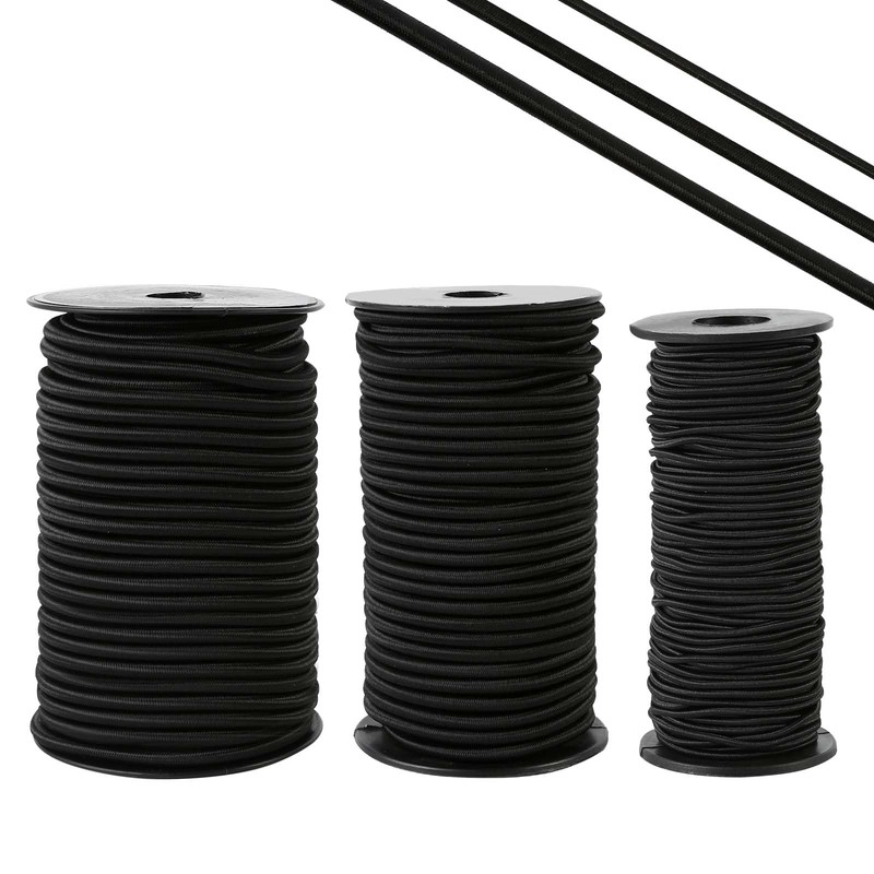 Zakous Strong and Durable Bungee Cord Roll - 1/4" x