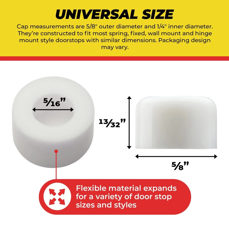 Qualihome Premium Rubber Door Stop Stud Replacement Tips – Doorstopper