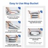 Zonopy Collapsible Bucket, Upgraded 16L (4.2 Gallon) Collapsible Mop Bucket