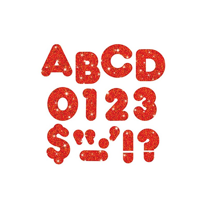 TREND Ready Letters® - Casual Font Uppercase 4" Sparkle