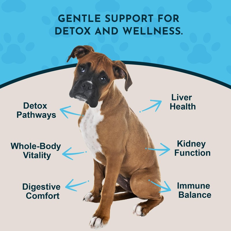 Animal Essentials Detox Blend Liver Support for Dogs and Cats,