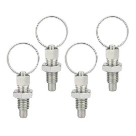 JaBoaRe Multiple Sizes of Plunger Springs, Pull pins, Loading Spring pins, Galvanized Mechanical Equipment, Locking pins (Stainless Steel, M16-1.5-10)