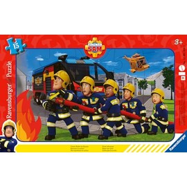 Ravensburger 12001030 12001030-WT Fireman Sam 15-Piece Frame Puzzle