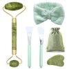 Scettar 6-Piece Jade Gua Sha Stone Set, Natural Jade Massage