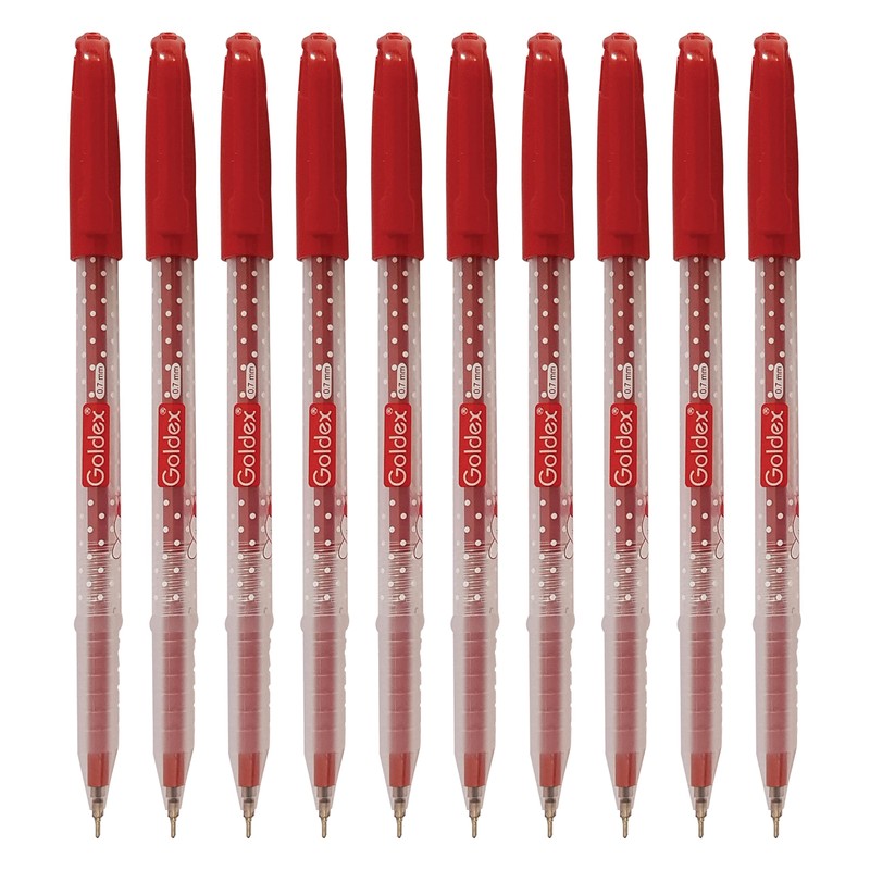 Goldex 10 x 0.7mm Ball Pens Cotton Doll Ball Point