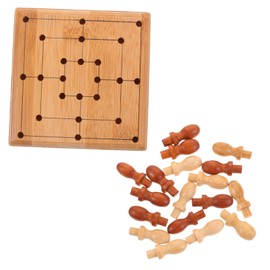 ORFOFE 1set Mini Portable Chess Board Game for Boy Girl and Adults Educational Strategy Plaything to Cognitive Skills for Travel and Parties