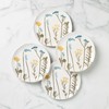 Lenox Wildflowers Accent Plates, Set of 4, 4 Count, White