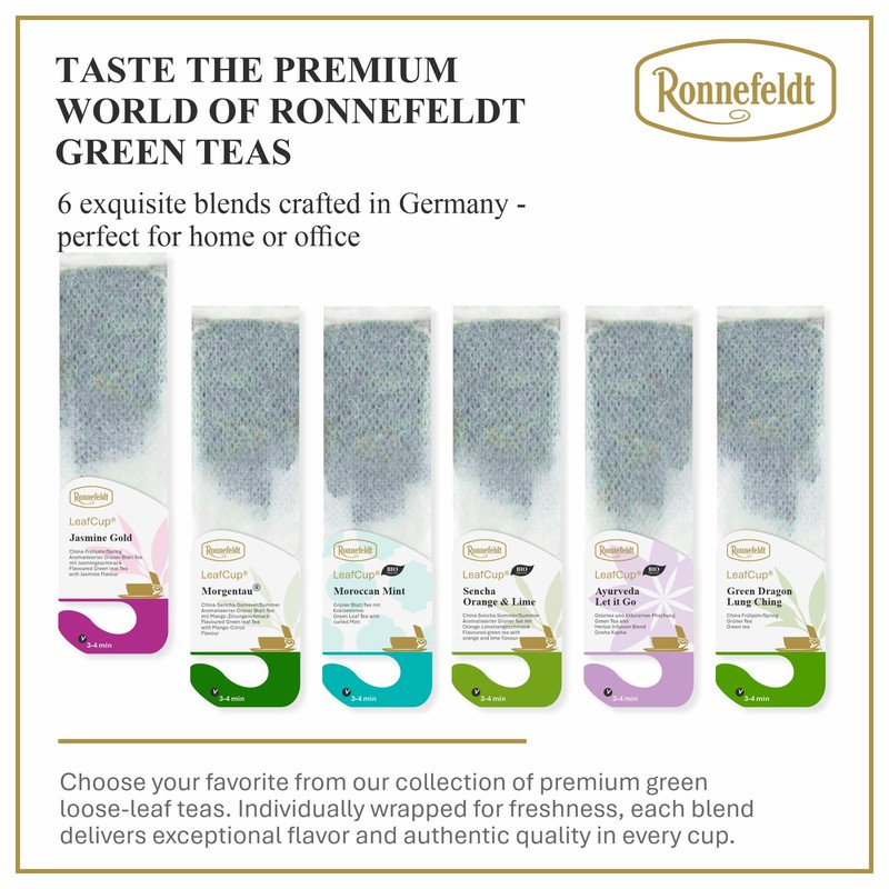 Ronnefeldt LeafCup Jasmine Gold – Loose Leaf Green Tea with
