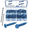 SATANTECH Concrete Screws with Drill Bit, 200Pcs Concrete Screw 1/4