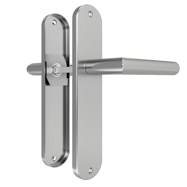 DIYGEEK Door Fitting, Door Handle, Blind Plate Set, Long Plate
