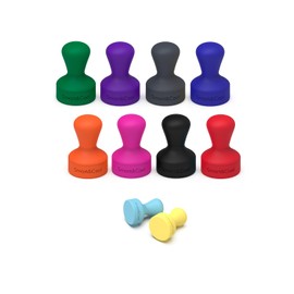 SMART&COOL Silicone Fridge Magnets, Anti Scratch Push Pin Magnets, Refrigerator Magnets, Thumbtack Magnets for Fridge, Dry Erase Board, Whiteboard, Office, Classroom, School (10 Pack, Multi)