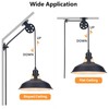 Lomoky Plug in Pendant Light, Hanging Lamp with Black Barn