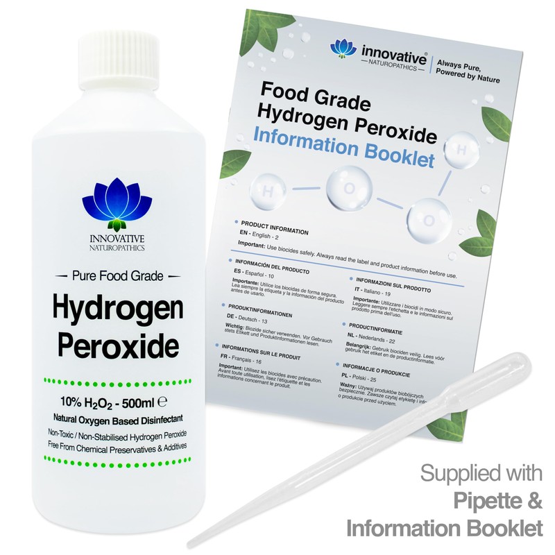 Innovative Naturopathics Food Grade Hydrogen Peroxide - Purest Grade 10%