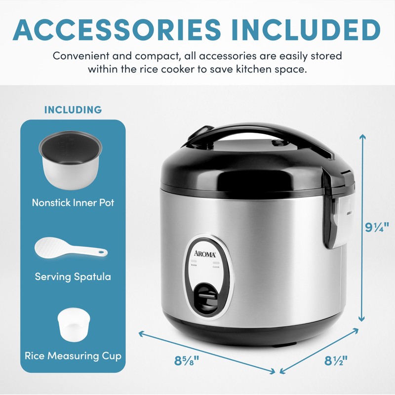 Aroma ARC-914SB 8-Cup (Cooked) Rice Cooker
