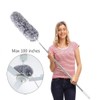 Microfiber Duster with Extension Pole with Bendable Head Extendable Duster