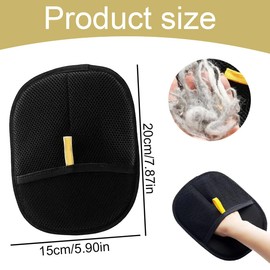 WUSJCOF 2 Stück Fellmagnet Handschuhe, Pet Hair Remover Glove, Static Removal Gloves for Pet Hair, Pflege und Entfernung für Glattes und Gesundes Fell