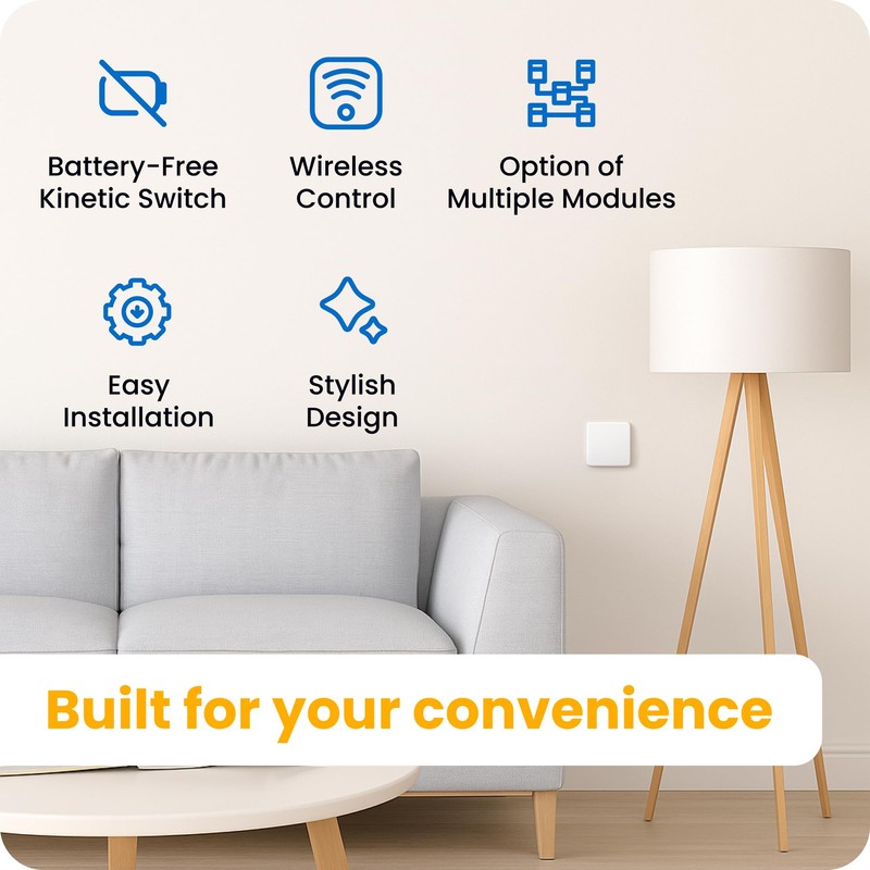 Kinetic Smart Switch (2 Speed Paddle Style)