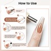 JODSONE 3-in-1 Cat Eye Magnet for Nails, Cylindrical & Square