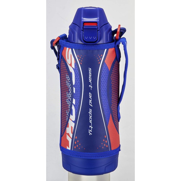 Tiger Water Bottle, 28.7 fl oz (800 ml), Sahara Stainless Steel Bottle, Sports, Direct Drinking Cup, 2-Way, Blue MBO-H080A