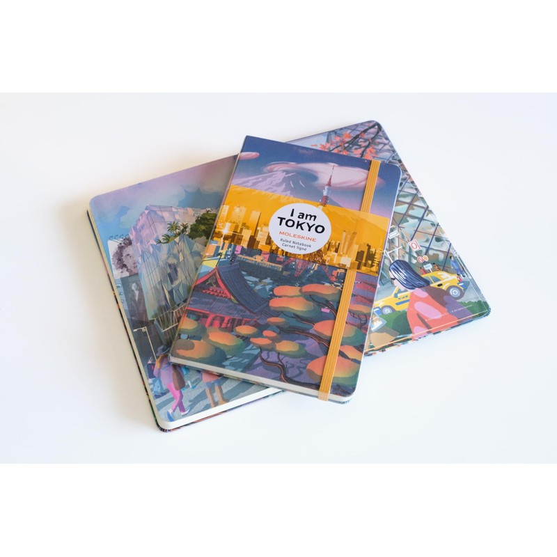 Moleskine LEQP060IAMTOK Notebook, Japanese Limited Edition, I am Tokyo Hardcover,