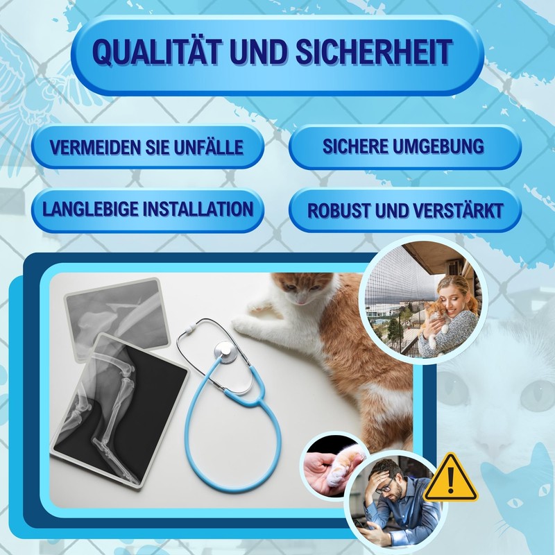 BECISPER Reinforced Cat Net - Cat Net Patio, Cat Net