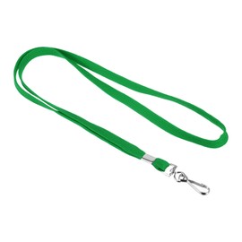 PATIKIL 17.7" Badge Lanyards, 10 Pack Neck Strap Flat Strap Lanyard with Swivel J Hook Clip for ID Badge Card Holder Name Tag Keychain, Green