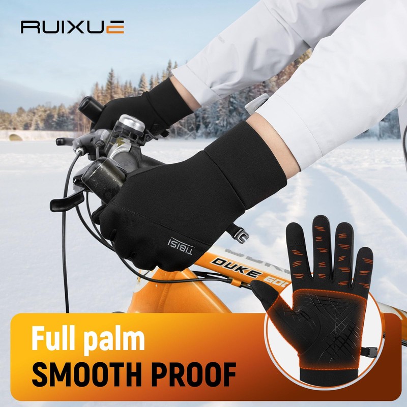 Warm Winter Gloves, Running Gloves Mens Womens Thermal Lightweight Anti-Slip