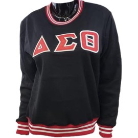 Buffalo Dallas Delta Sigma/Σ Theta Crewneck Sweatshirt [Black - XS] - ID#11953