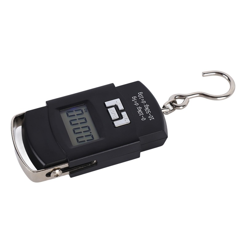 Hanging Hook Scale LCD Display 50kg Portable Digital Fish Scale