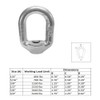DBM IMPORTS 5/8" Threaded Eye Nut Ring Oval Lifting Marine
