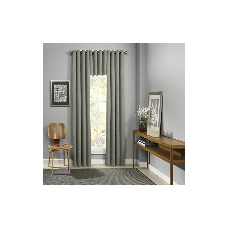 Eclipse Palisade Blackout Grommet Window Curtain, 52"x63", Sage
